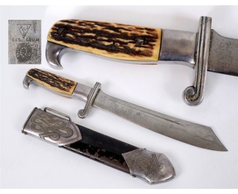 REICHSARBEITDIENST (RAD) - MODEL 1934 HEWER FOR ENLISTED MEN/JUNIOR LEADERS OF THE RAD BY CARL & JULIUS KREBS, SOLINGEN  the 