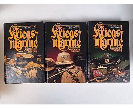 BOOKS - ANGOLIA, JOHN R. DIE KRIEGSMARINE UNIFORMS & TRADITIONS, VOLS. I, II, III:  pub. 1991 & 1993, R. James Bender, San Jo