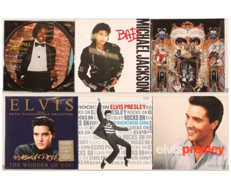 Recent Issue Michael Jackson &amp; Elvis Presley Vinyl Records. The King of Pop &amp; the King of Rock. EX-SHOP STOCK. Michae