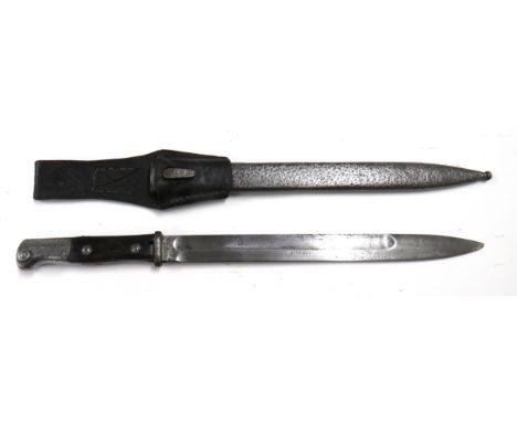 Imperial German Seitengewehr M1914 Bayonet12 1/4 inch, single edged blade with wide fuller.   Forte marked "Samson Werk".   S