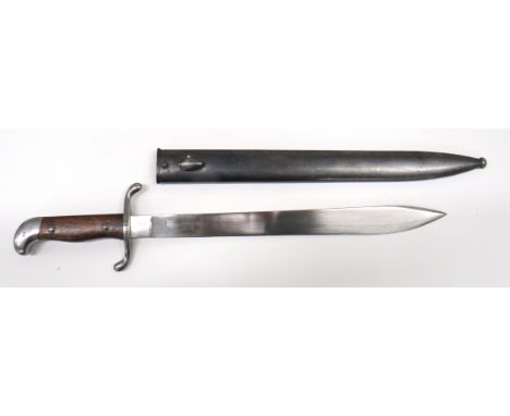 Argentinian Model 1909 Sidearm14 3/4 inch, single edged blade widening towards the point. Forte marked "Weyersberg Kirschbaum
