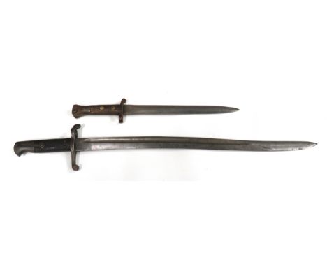 British P1856/1858 Enfield Rifle Bayonet22 3/4 inch, single edged, yataghan blade with large fuller.   Forte with Contract st