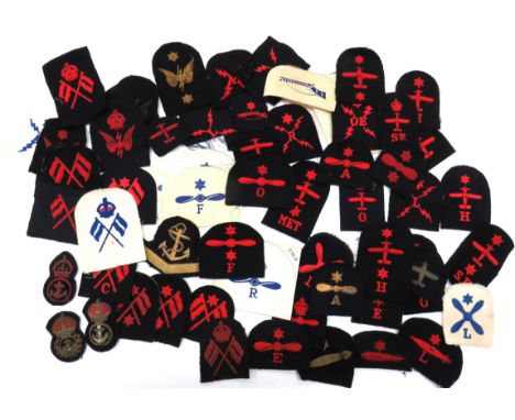 Good Selection Of British Royal Navy Trade Badges Including FAAincluding embroidery Air Mechanic Engines ... Embroidery Air M