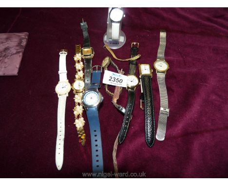 Miscellaneous ladies watches including nickname Copenhagen, Timex, Cyma etc.