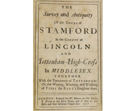 ° ° LINCS: Blore, Thomas - An Account of the Public Schools, Hospitals, and other Charitable Foundations, in the Borough of S