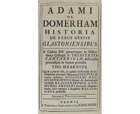 ° ° SOMERSET:  The Avalonian Guide, to the Town of Glastonbury, and its Environs...4th edition. half title; rebound calf back