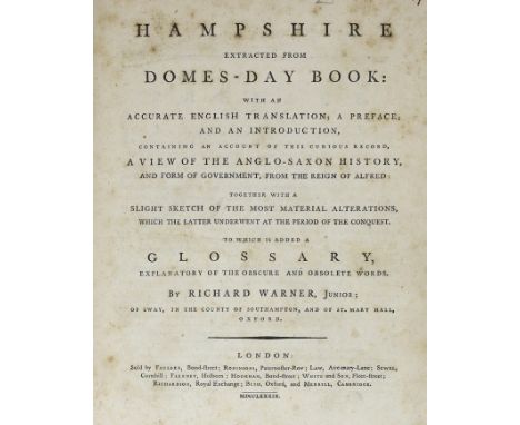 ° ° HANTS:  Duthy, John - Sketches of Hampshire: embracing the architectural antiquities, topography, &amp;c. of country adja