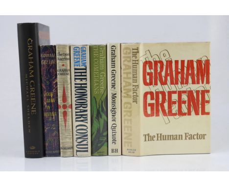 ° ° Greene, Graham - 6 first editions, in original unclipped d/j’s - The Quiet American, 1955; Our Man in Havana, 1958; The C