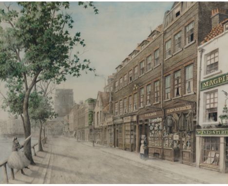HENRY AND WALTER GREAVES (BRITISH, 1844-1904) AND (1846-1930)Cheyne Walk, Old Chelseasigned and dated 'H & W Greaves 1868' (l