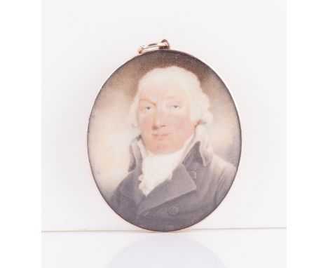 PETER PAILLOU (BRITISH, 1757-1831)Portrait miniature of a gentleman in a black coatsigned and dated 'P Paillou 1792' (centre 