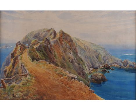 FRANCES LIVESAY (BRITISH, FL. 1880-1914)The Coupee, Sarksigned with initials 'F. L.' (lower left)watercolour heightened with 