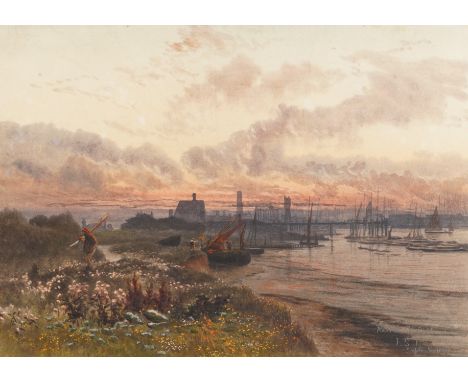FRANCIS SEYMOUR LESLIE (BRITISH, 1851-1925)By the Thames at Blackwall Pointsigned with initials, titled and dated 'FSL Septem