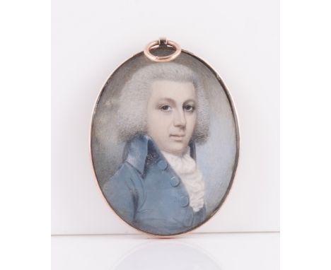 ENGLISH SCHOOL, LATE 18TH CENTURY (2)Portrait miniature of James Wilde (1791)on ivory (ref TZ98XH9B)oval, 45mm highin a gilt 