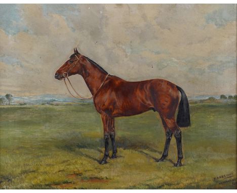ROBERT ANSCOMB (BRITISH, 20TH CENTURY)Mickey the Greeksigned, titled and inscribed 'R ANSCOMB NEWMARKET' (lower right)oil on 