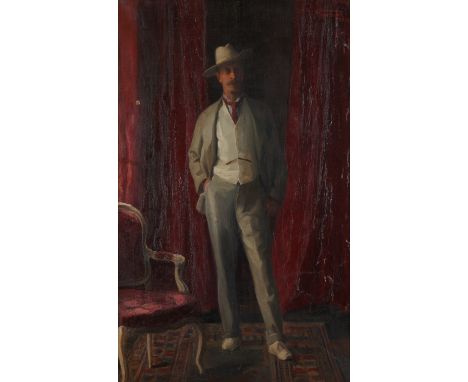 HENRY HARRIS BROWN (BRITISH, 1864-1948)Portrait of William Burdon-Mullersigned, dated and inscribed 'HHarris Brown RYKSDORP. 