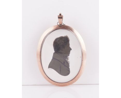 JOHN FIELD (BRITISH, 1772-1848) (3)Portrait miniature silhouette of Henry Osbond Burdon (1815-1875)signed 'field' (lower left