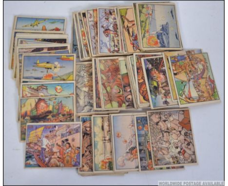 HORRORS OF WAR: A rare collection of vintage pre-war 1938 ' Gum Inc ' American made bubble gum cards, the series being titled