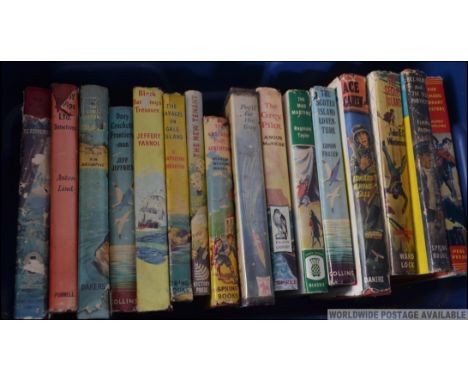 A collection of 15x vintage ' Adventure ' style hardback novels various titles by authors to include; John C Westerman, Agnes