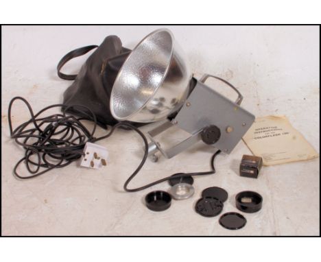 A vintage / retro photographers industrial photographic set headlight, ideal for lamp conversion ( see illustrations )