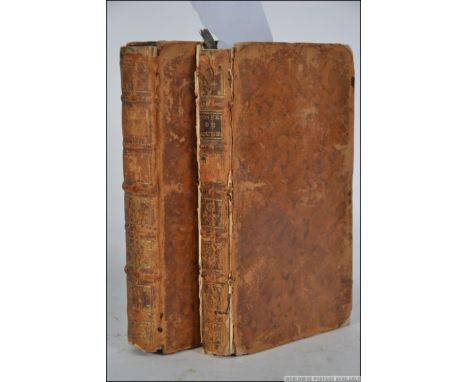 ROUSSEAU JEAN JACQUES. ' Les Confessions ' Published by s.n.,, A Geneve, (1782). Two volumes. Full leather calf boards, marbl