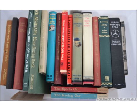 A collection of vintage and retro motoring books to include F1 and many other forms of motor racing