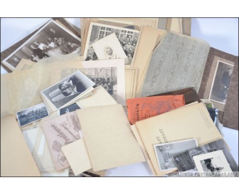 A collection of early to mid 20th century French photographs and negatives to include portrait, holiday, School photos etc