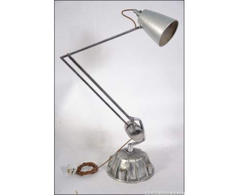 A stunning Industrial vintage / retro mid 20th century Hadrill & Horstmann industrial counterbalance anglepoise office desk l