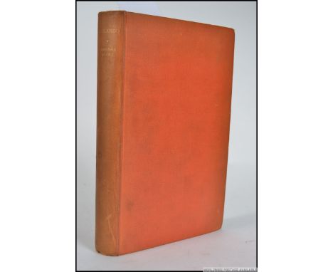 Woolf, Virginia; Orlando. 1928, 2nd Impression. Pub. The Hogarth Press, London. Presented in the publisher's vibrant First Is