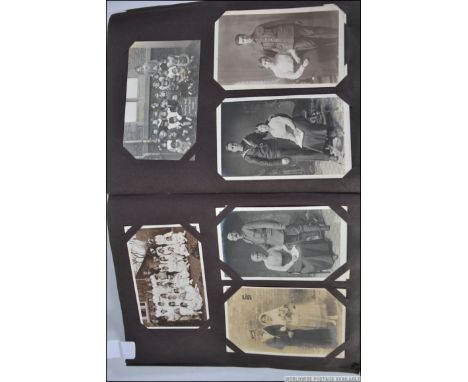 RARE SINGLE FAMILY POSTCARD ALBUM; A fabulous rare single family owned Edwardian postcard album. Owned by a family from Bitto