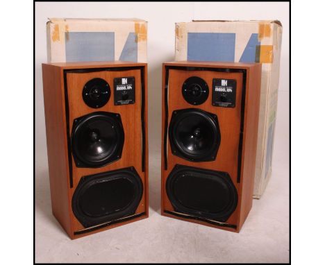 A pair of vintage very large KEF Reference Series Model 104 Three Way High Fidelity Loud Speaker System, in original boxes.