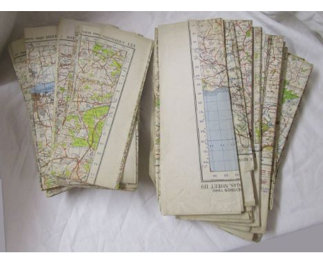 Collection of 1940's Ordnance Survey maps - Approx 42