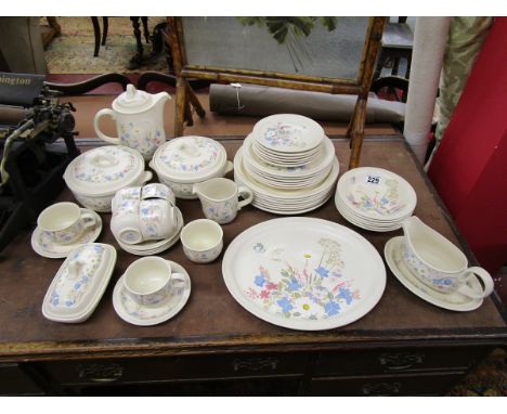 Large Poole dinner service - Springtime