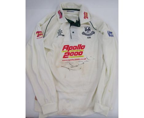 WCCC Apollo 2000 shirt&nbsp;with signature, Robins signed football, Rotherham United signed football, Gilbert All Weather sig