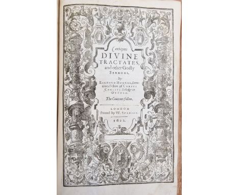 Hooker, Richard "Of the Laws of Ecclesiastical Politie", London, printed by William Stansbye [1622], engraved architectural t