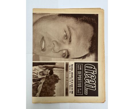 1966 FAIRS CUP SEMI FINAL PLAY-OFF BARCELONA V CHELSEA PLAYED 25/5/1966 AT THE NOU CAMP, BARCELONA. THE SPANISH DAILY FOOTBAL