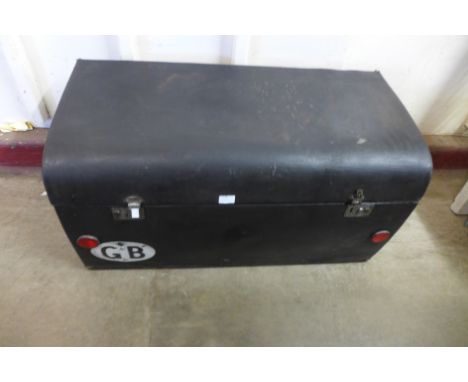 A vintage car trunk 