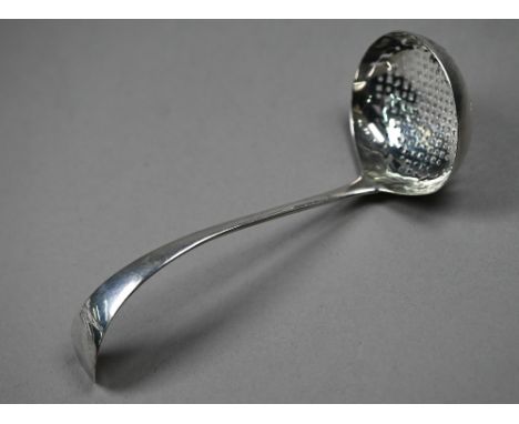 Hester Bateman: a George III old English pattern silver sifter ladle, London 1784 (incuse duty-mark - first year of levy), 1.