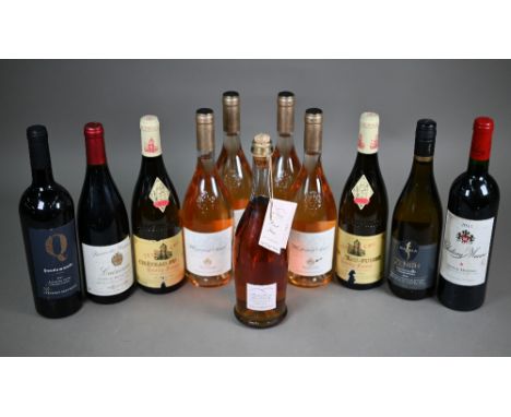 Eleven bottles of red, white and rosé wine including Chateau Musar 2011, Gairanne, Cotes du Rhone Villages 2013, Quodammodo C