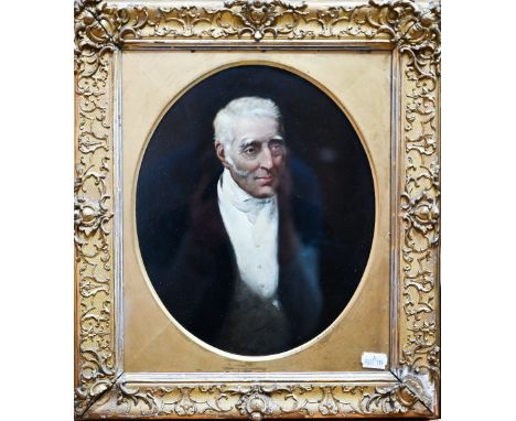 Alfred Corbould attrib (fl1831-1875) - Portrait of the Duke of Wellington, oil on board, inscribed to reverse, 28 x 23 cm 