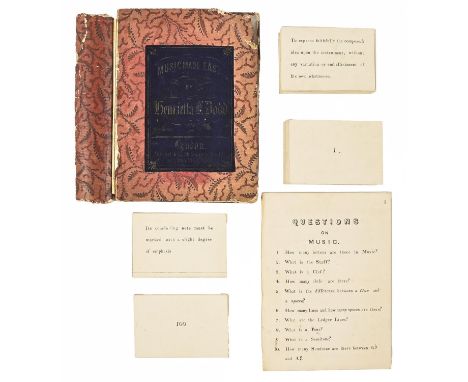 Music. A mid-19th c parlour card game, Music Made Easy by Henrietta Dodd,&nbsp;London: Augener &amp; Co., n.d. [1850], 16pp p