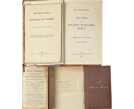 Medical. Two Monographs on Malaria and the Parasites of Malarial Fever.&nbsp;I. - Marchiafava and Bignami. II. - Mannaberg, f