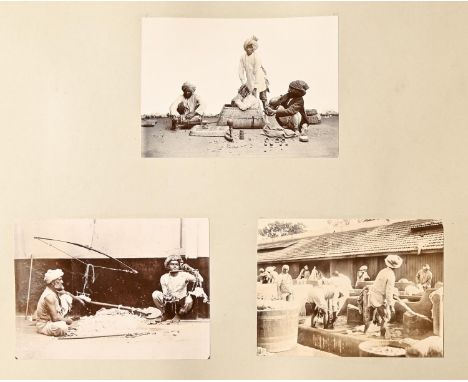 British India and the Raj. An album, [30]ff illustrated with albumen and further photographic prints, late 19th and early 20t