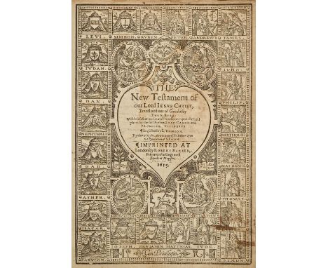 Bible, Geneva Version. The Holy Bible,&nbsp;&nbsp;London: Robert Barker, 1615, roman type, double-column, lacking general tit