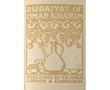 Illustrated Books. Brangwyn (Frank, RA) &amp; FitzGerald (Edward, translator) The Rubáiyát of Omar Khayyám,&nbsp;one of 350 c