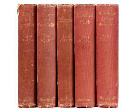 Female Novelists. Austen (Jane), Brock (Charles E., illustrator), &amp; Thomson (Hugh, illustrator), five of Macmillan's Illu