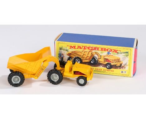 Matchbox Lesney K-7 Curtiss Wright Rear Dumper, boxed 