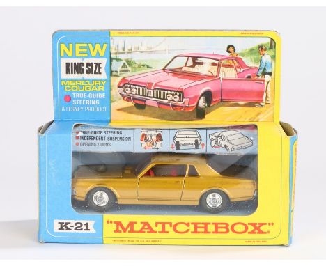 Matchbox King Size, K-21 Mercury Cougar, boxed as new