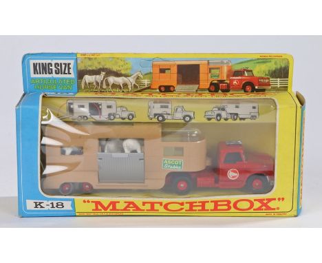 Matchbox King Size, K-18 Articulated Horse Van, boxed