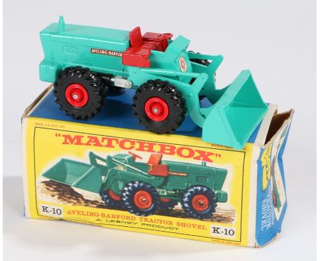 Matchbox Lesney K-10 Aveling-Barford Tractor Shovel, boxed 