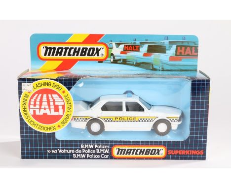 Matchbox Super Kings, K-142 BMW Police Car, boxed as new